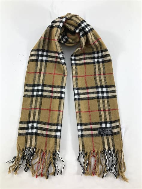 used burberry cashmere scarf